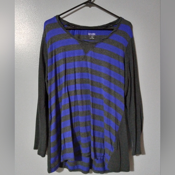 Calvin Klein Performance Tops - Calvin Klein, 1x, dark grey and dark purple